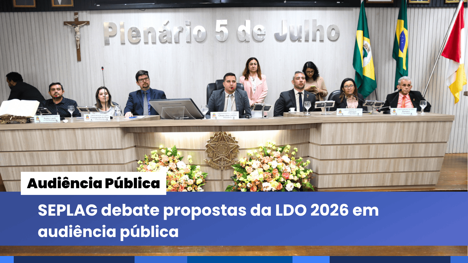 SEPLAG debate propostas da LDO 2026 em  audiência pública