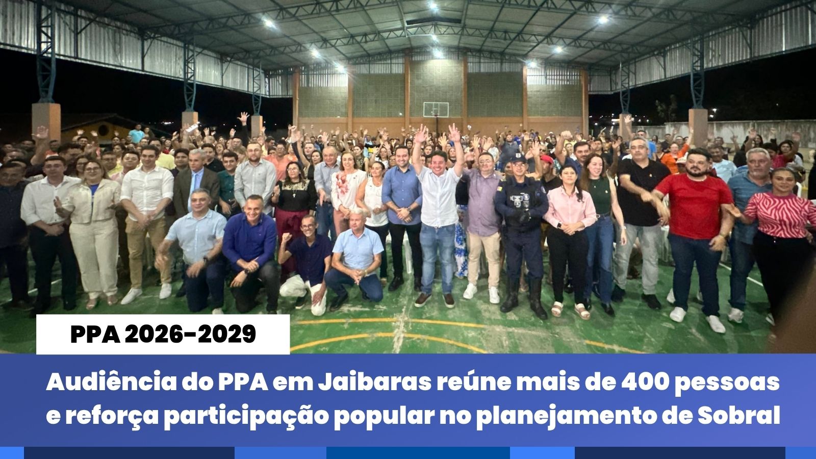 Audiência do PPA em Jaibaras reúne mais de 400 pessoas e reforça participação...